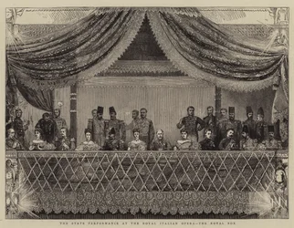 La Actuación Estatal en la Ópera Real Italiana, el Palco Real